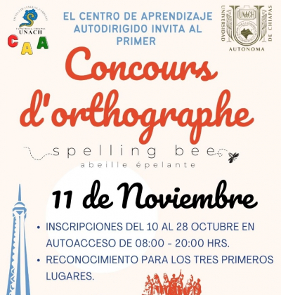 convocatoria Spelling Bee Francés