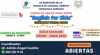 Convocatoria Examen Ubicacion English For Kids Tuxtla Chico 2025