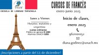 Cursos de Francés Enero-Junio 2025