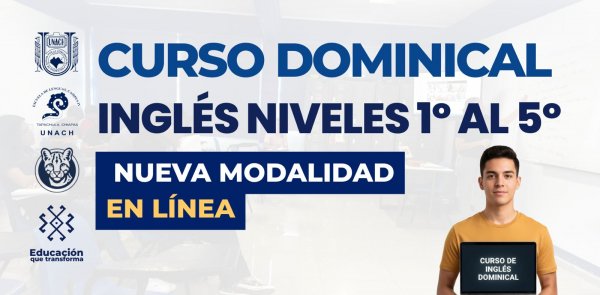 Curso Autofinanciable: Niveles 1° al 5° Inglés Dominical en Línea (Enero - Mayo 2026)