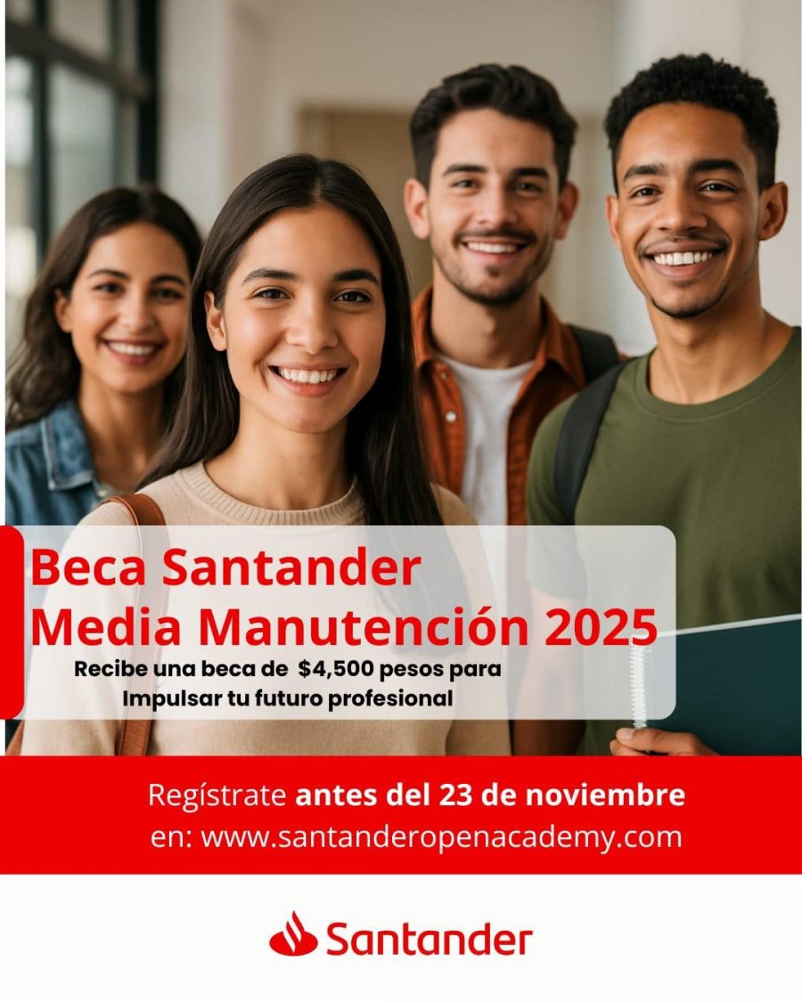 BECA SANTANDER MEDIA MANUTENCIÓN 2025