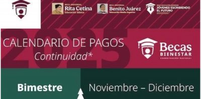 Calendario de Pagos #BECASBIENESTAR