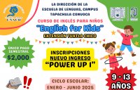 Convocatoria English For Kids Tuxtla Chico Power Up 2025