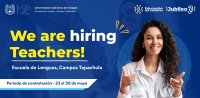 ¡Únete al equipo de docentes de la Escuela de Lenguas, Campus Tapachula!